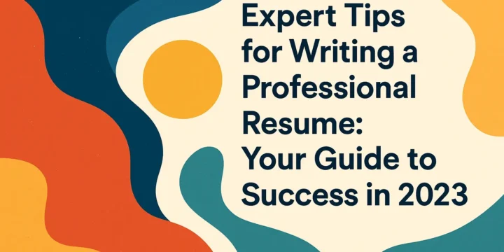 “Expert Tips for Writing a Professional Resume: Your Guide to Success in 2023”