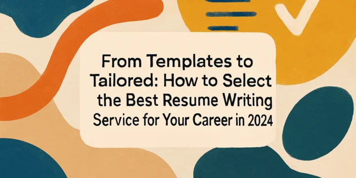 “From Templates to Tailored: How to Select the Best Resume Writing Service for Your Career in 2024”